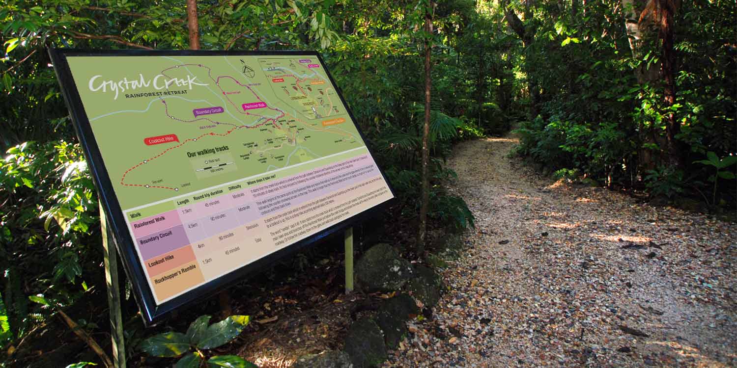 Our rainforest walks are well signposted