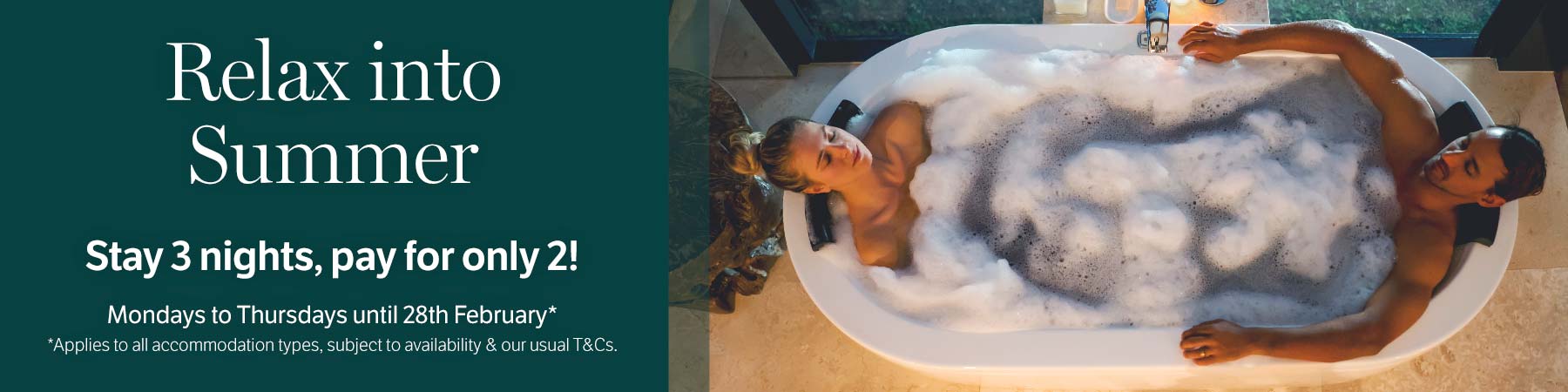 Relax into Summer: spend three nights at Crystal Creek Rainforest Retreat, pay for only two! For stays until 28th February 2027