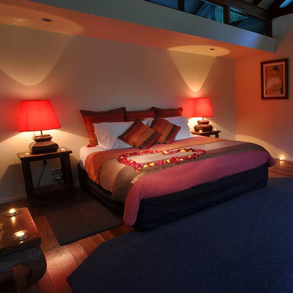 Read more about accessible accommodation in Tamarind, a Creekside Spa Cabin