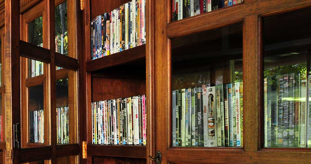 Our extensive DVD and Blu-ray library The Guest Games Room has a huge selection of DVDs and Blu-ray you can take back to your bungalow to enjoy